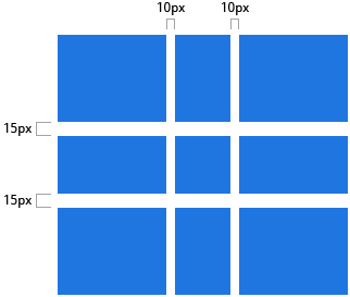 CSS Grid row gap